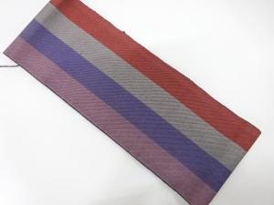 アンティーク　縞模様織り出し半幅帯（着用可）